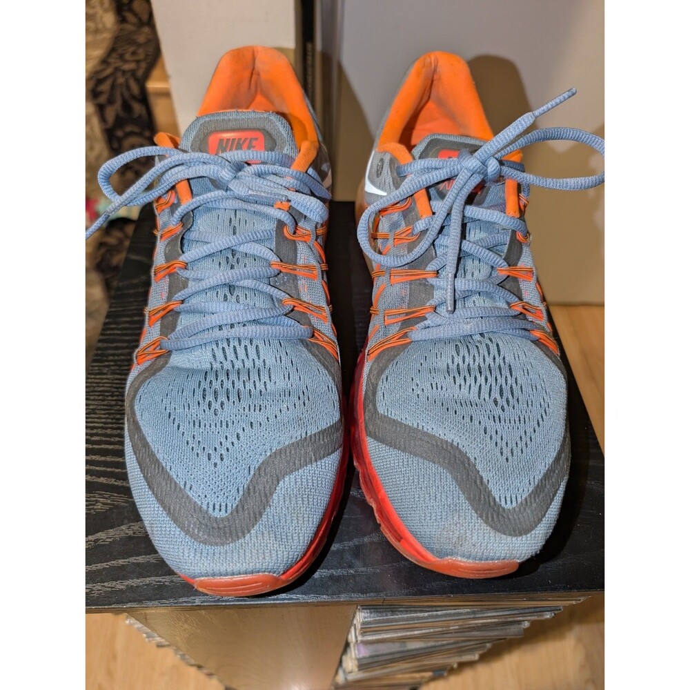 Nike Shoes Mens Size 13 Air Max 2015 Graphite Orange Running Athletic Sneakers